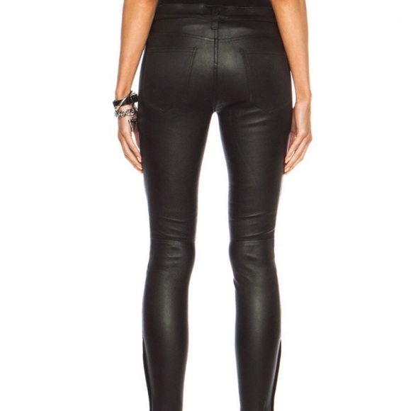 Current Elliot Leather Biker Pant - Picture 6 of 16